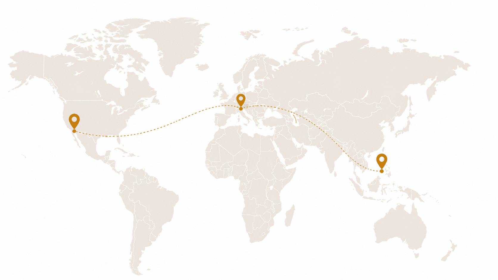 Programme locations connected across the world